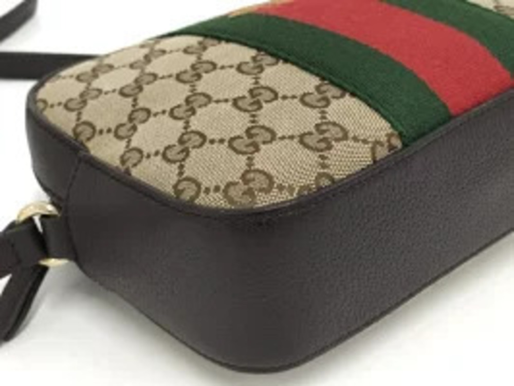 Gucci Bee Beige Brown Bag Shoulder GG Canvas Sherry - Picture 4 of 9